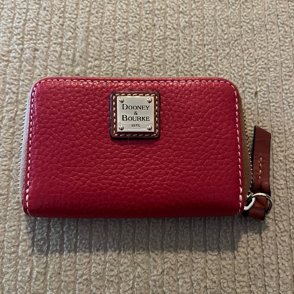Dooney & Bourke Red Credit Card Case